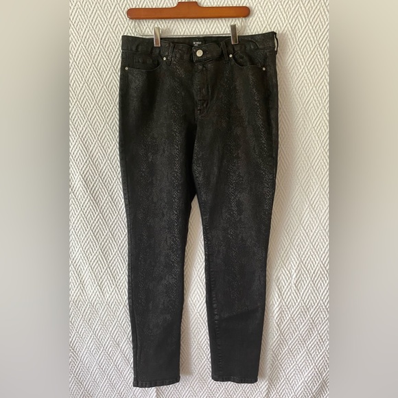 Nine West Jeans Black Python Print 14 - Picture 3 of 9